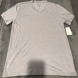 Lucky Brand Light Gray V-Neck T-Shirt